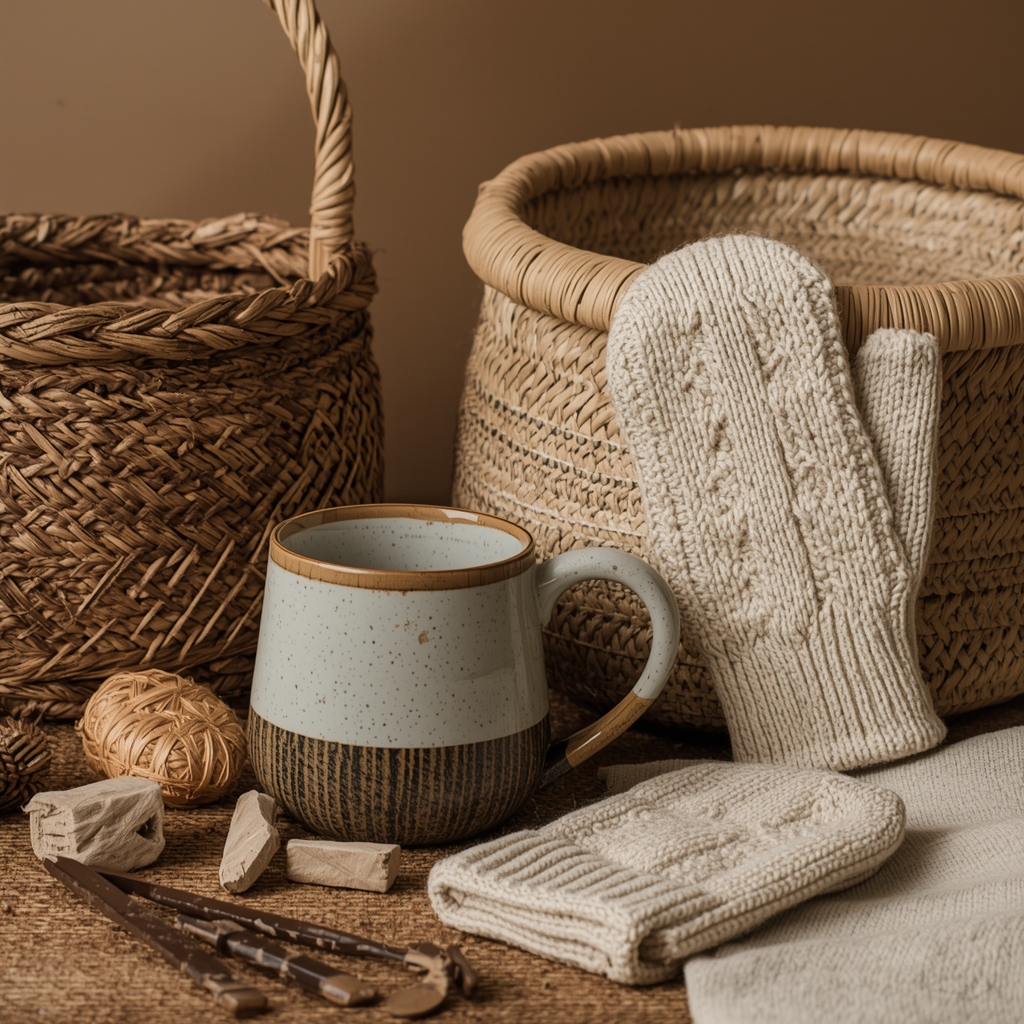 Natural materials used in crafting